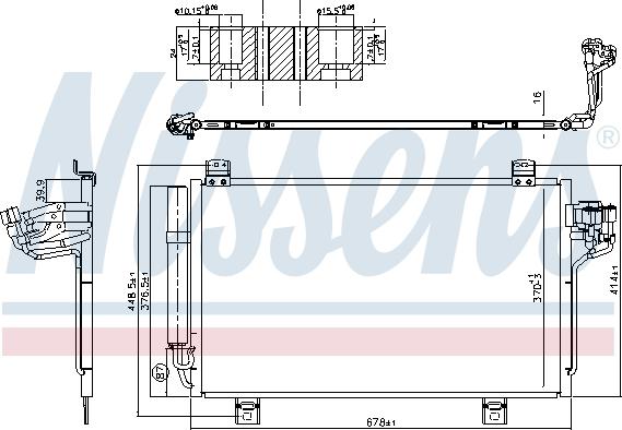 Nissens 940723 - Конденсатор кондиционера unicars.by