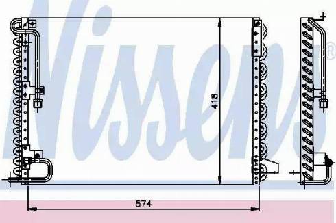 Nissens 94149 - Конденсатор кондиционера unicars.by