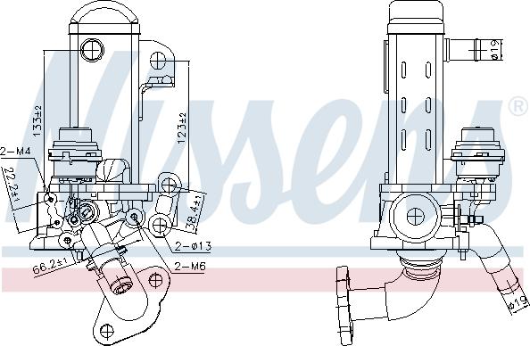 Nissens 989461 - Радиатор, рециркуляция ОГ unicars.by