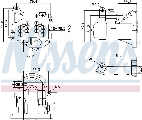 Nissens 989313 - Радиатор, рециркуляция ОГ unicars.by