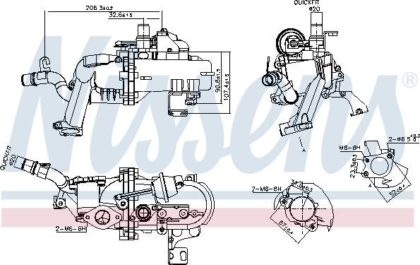 Nissens 989285 - Радиатор, рециркуляция ОГ unicars.by