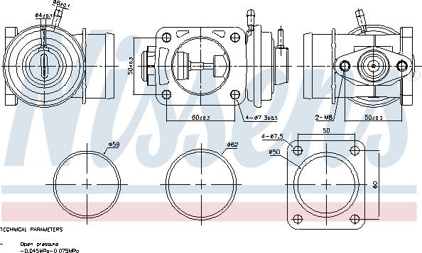 Nissens 98469 - Клапан возврата ОГ unicars.by