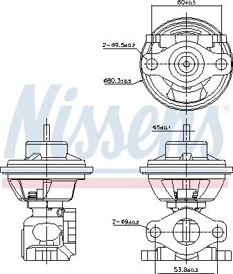 Nissens 98477 - Клапан возврата ОГ unicars.by