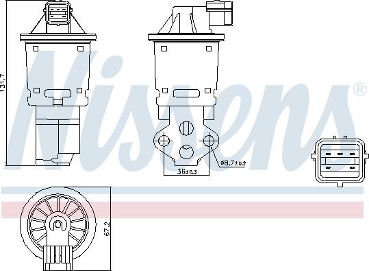 Nissens 98247 - Клапан возврата ОГ unicars.by