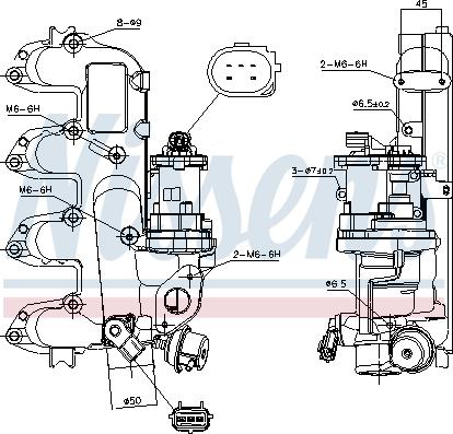 Nissens 98239 - Клапан возврата ОГ unicars.by