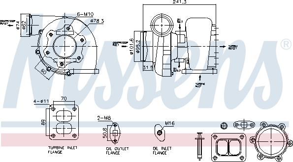 Nissens 93597 - Турбина, компрессор unicars.by