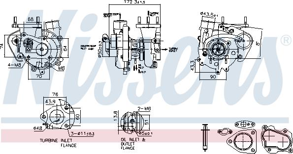 Nissens 93544 - Турбина, компрессор unicars.by