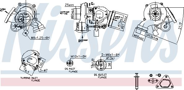 Nissens 93527 - Турбина, компрессор unicars.by