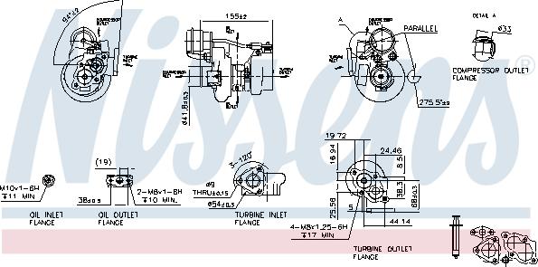 Nissens 93062 - Турбина, компрессор unicars.by