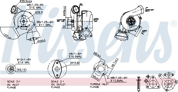 Nissens 93149 - Турбина, компрессор unicars.by