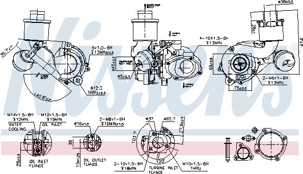 Nissens 93110 - Турбина, компрессор unicars.by