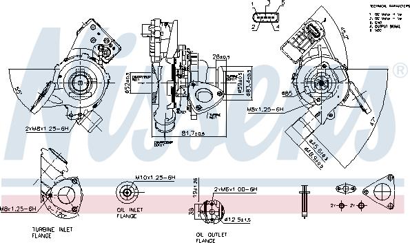 Nissens 93311 - Турбина, компрессор unicars.by