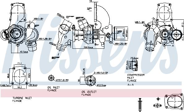 Nissens 93205 - Турбина, компрессор unicars.by