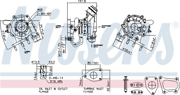 Nissens 93233 - Турбина, компрессор unicars.by