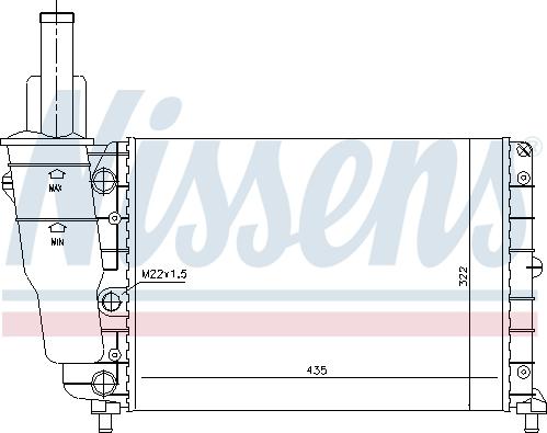 Nissens 690031 - Радиатор, охлаждение двигателя unicars.by