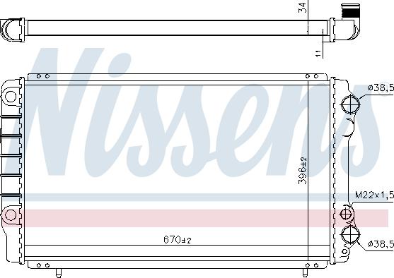 Nissens 697315 - Радиатор, охлаждение двигателя unicars.by