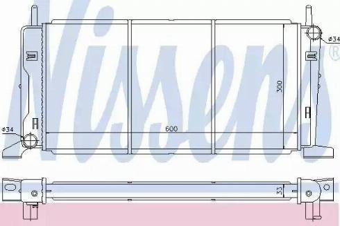 Nissens 62173 - Радиатор, охлаждение двигателя unicars.by