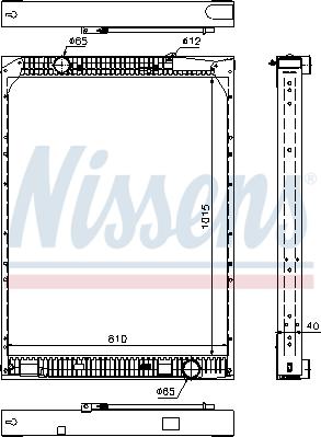 Nissens 67169 - Радиатор, охлаждение двигателя unicars.by