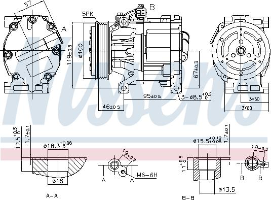 Nissens 89405 - Компрессор кондиционера unicars.by