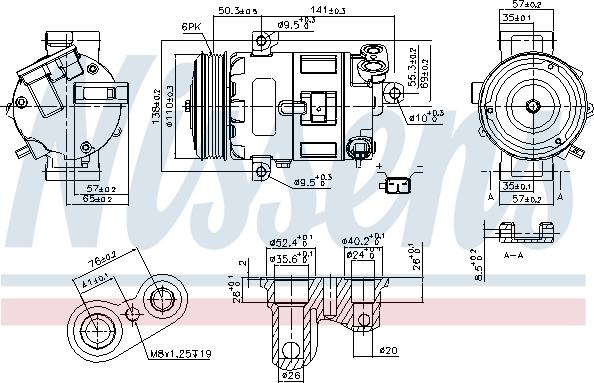 Nissens 89400 - Компрессор кондиционера unicars.by