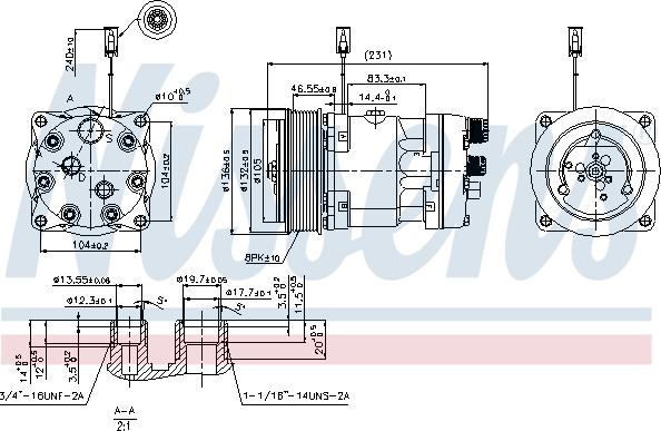 Nissens 89410 - Компрессор кондиционера unicars.by