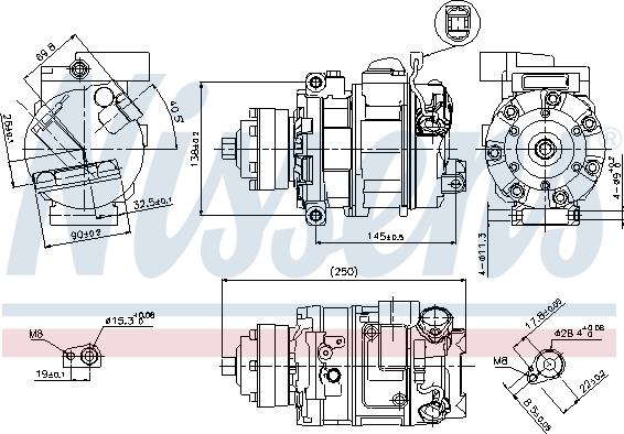 Nissens 89418 - Компрессор кондиционера unicars.by