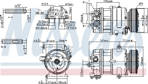 Nissens 89590 - Компрессор кондиционера unicars.by