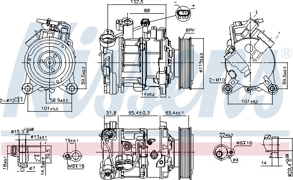 Nissens 89593 - Компрессор кондиционера unicars.by