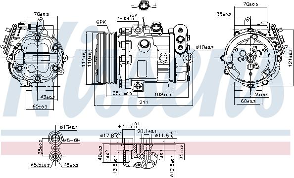 Nissens 89503 - Компрессор кондиционера unicars.by