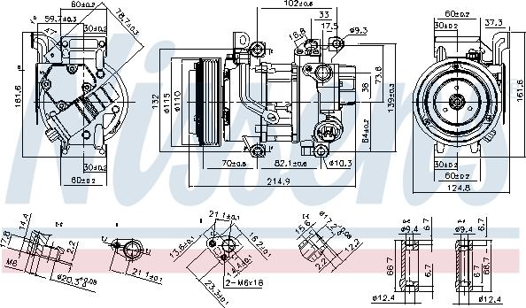 Nissens 89528 - Компрессор кондиционера unicars.by