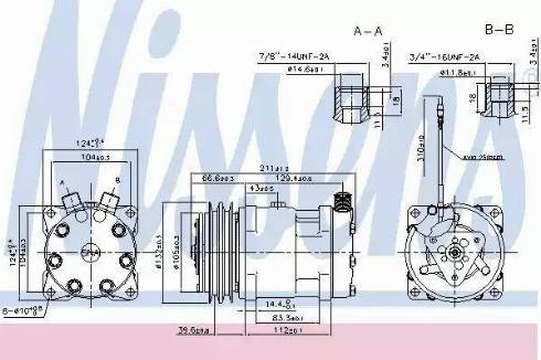 Nissens 89523 - Компрессор кондиционера unicars.by