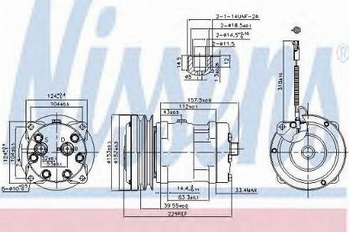 Nissens 89638 - Компрессор кондиционера unicars.by