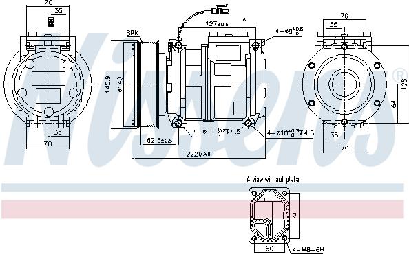 Nissens 890901 - Компрессор кондиционера unicars.by