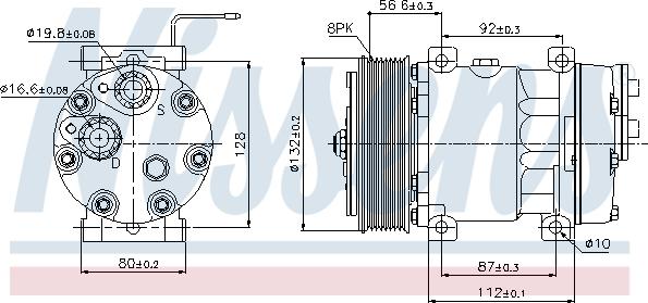 Nissens 89065 - Компрессор кондиционера unicars.by