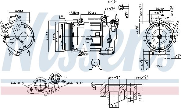 Nissens 890606 - Компрессор кондиционера unicars.by