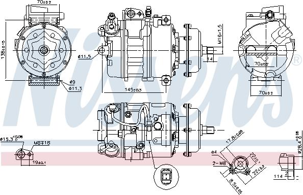 Nissens 890635 - Компрессор кондиционера unicars.by