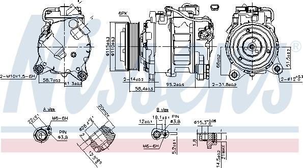 Nissens 890622 - Компрессор кондиционера unicars.by