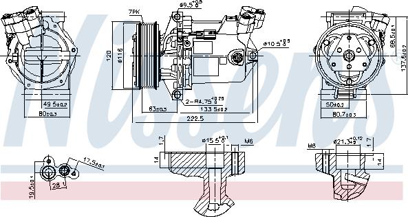 Nissens 890042 - Компрессор кондиционера unicars.by