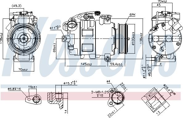 Nissens 890068 - Компрессор кондиционера unicars.by