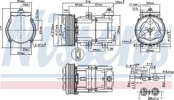 Nissens 890081 - Компрессор кондиционера unicars.by