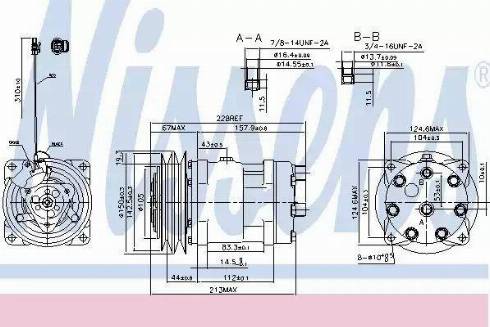 Nissens 890032 - Компрессор кондиционера unicars.by