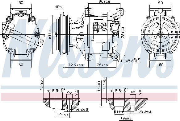 Nissens 890079 - Компрессор кондиционера unicars.by