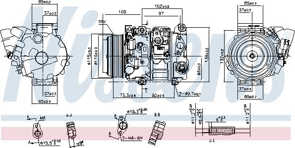 Nissens 890143 - Компрессор кондиционера unicars.by