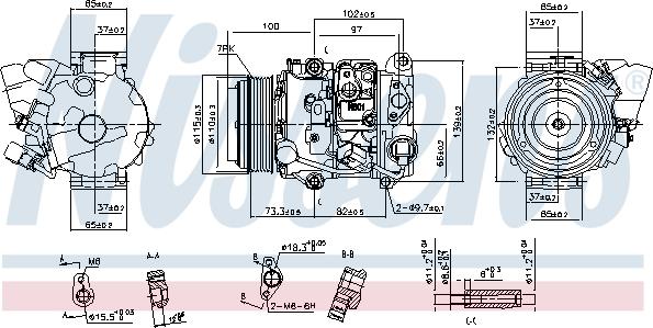 Nissens 890142 - Компрессор кондиционера unicars.by