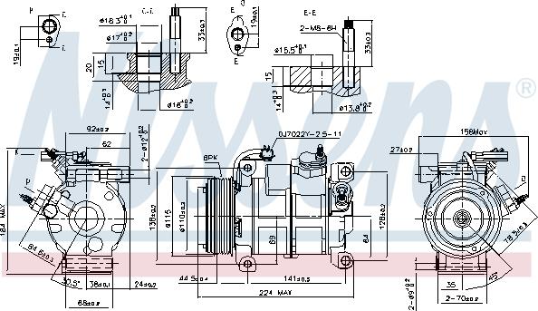 Nissens 890169 - Компрессор кондиционера unicars.by