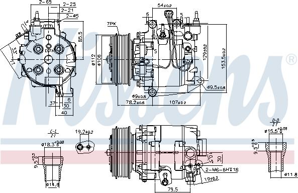 Nissens 890167 - Компрессор кондиционера unicars.by