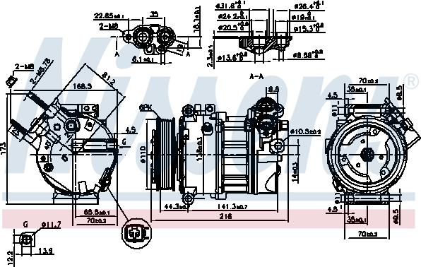 Nissens 890123 - Компрессор кондиционера unicars.by