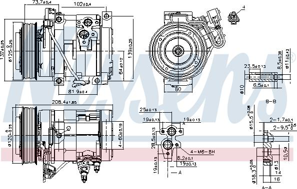 Nissens 890332 - Компрессор кондиционера unicars.by