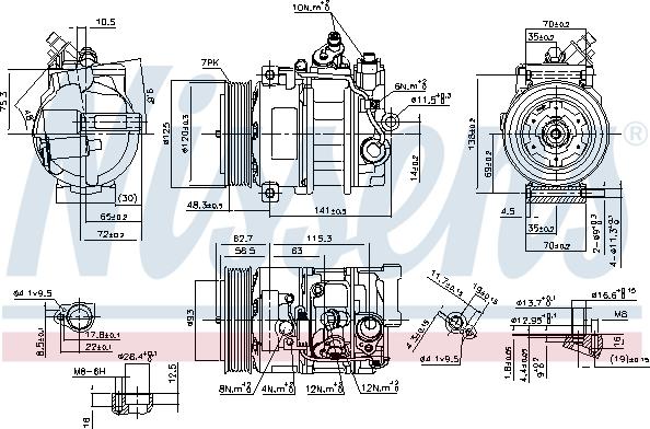 Nissens 890322 - Компрессор кондиционера unicars.by