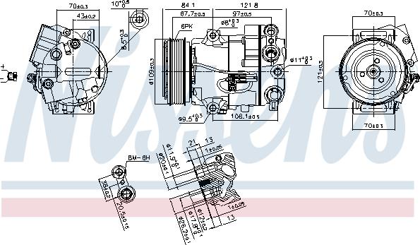 Nissens 890259 - Компрессор кондиционера unicars.by